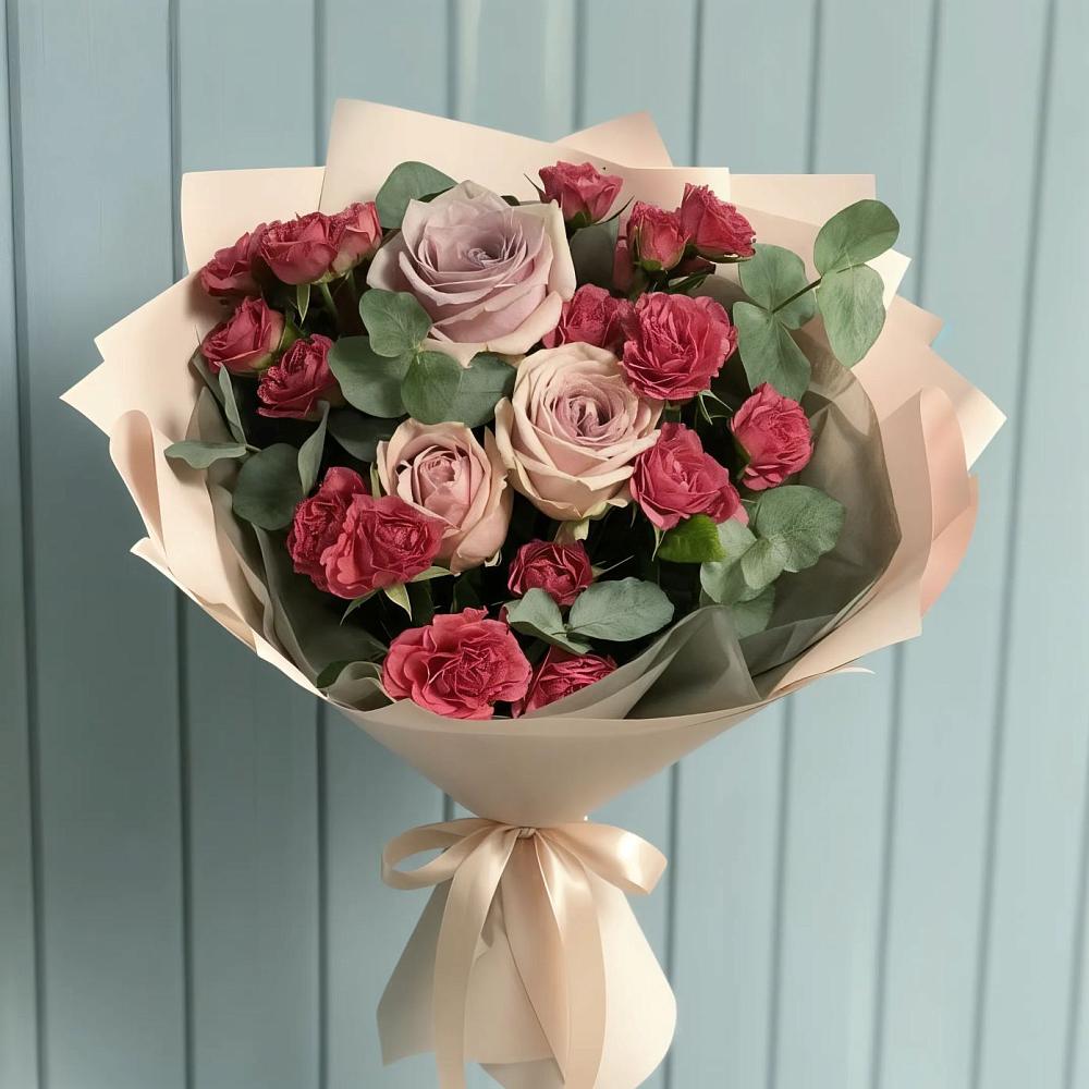 Букет цветов из: Гвоздики и Розы в Калтасы
