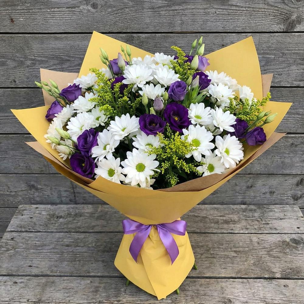 Букет цветов из: Ирисы, Хризантемы и Ромашки в Калтасы