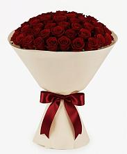 Букет 101 Бордовая роза Блэк Бакарра в Калтасы