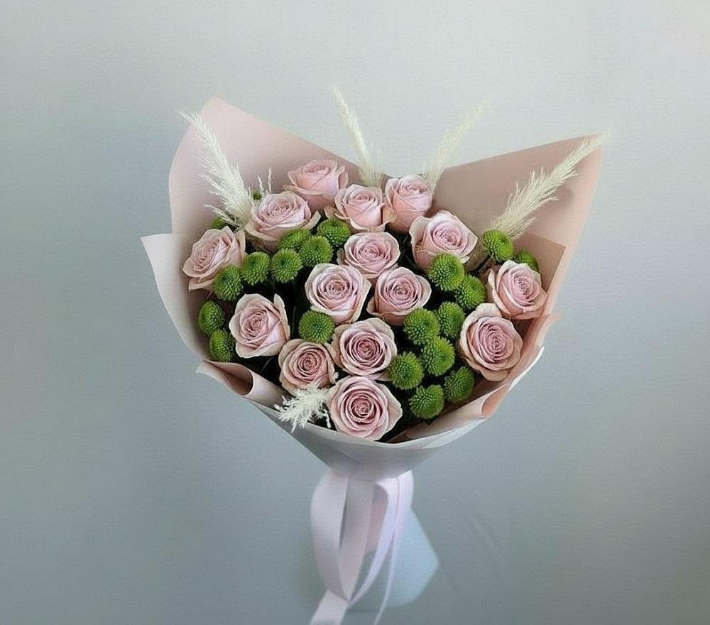 Букет цветов из: Розы и Хризантемы в Калтасы