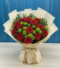 Букет цветов из:  Розы и Хризантемы в Калтасы