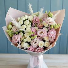 Букет цветов из:  Альстромерии и Розы в Калтасы