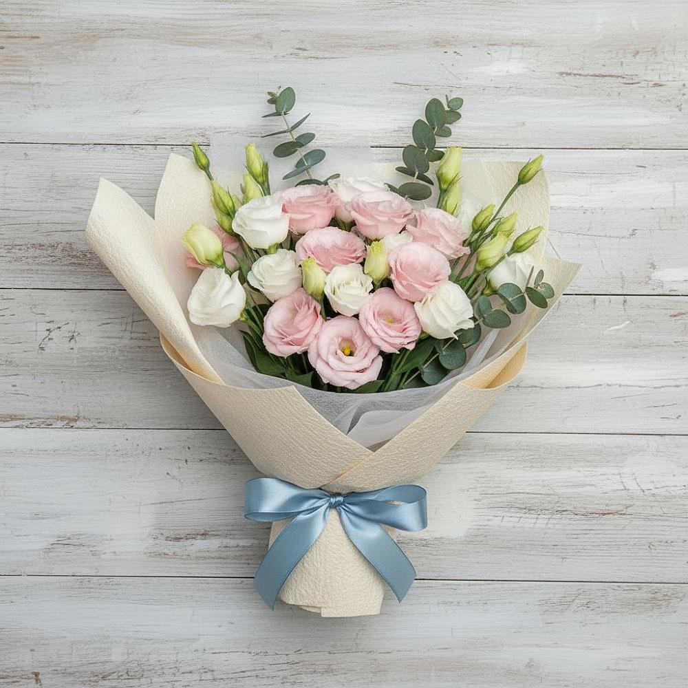 Букет цветов из: Лизиантусы в Калтасы